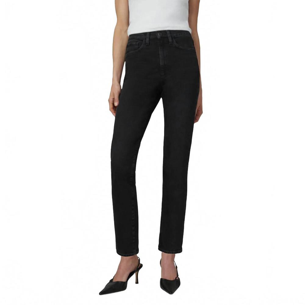 NEW JOE'S JEANS margot slim ankle jeans in black